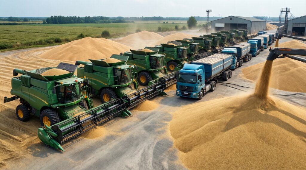 Сельское хозяйство: посевная/уборочная, поддержка фермеров, цены на продукцию - иллюстрация