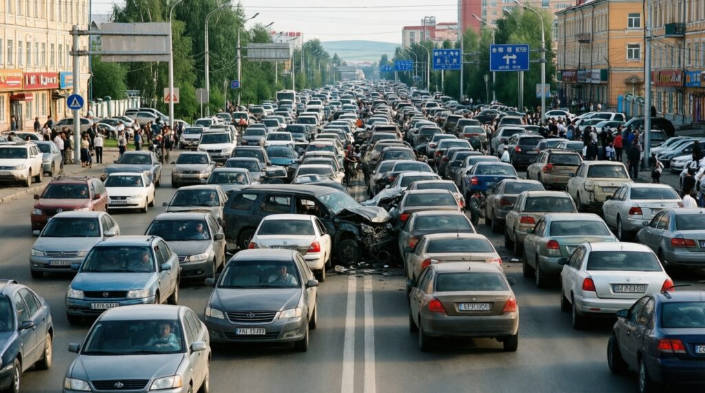 Ситуация на дорогах Улан-Удэ и трассах республики: пробки, перекрытия, ДТП - иллюстрация