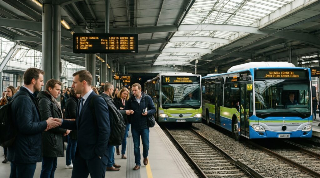 Транспорт и инфраструктура: обновление общественного транспорта, маршруты, тарифы, сроки - иллюстрация