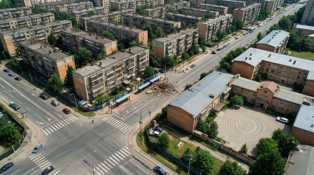 Репортаж с места: как живёт район, где произошло ключевое событие дня - иллюстрация