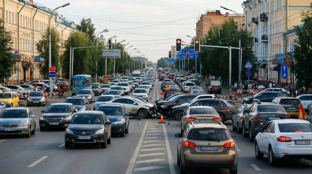 Ситуация на дорогах Улан-Удэ и трассах республики: пробки, ДТП, перекрытия - иллюстрация